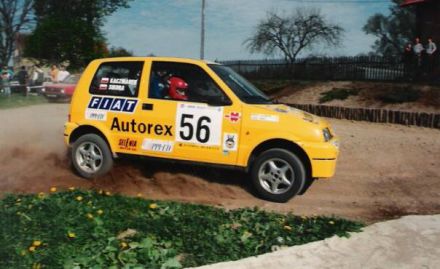 Jacek Sikora i Marek Kaczmarek - Fiat Cinquecento Sporting.